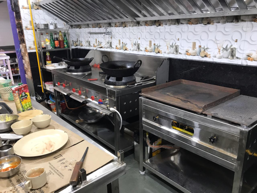 Indo-Chinese Kitchen Line Setup